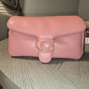 Beautiful Pink Coach Pillow Tabby